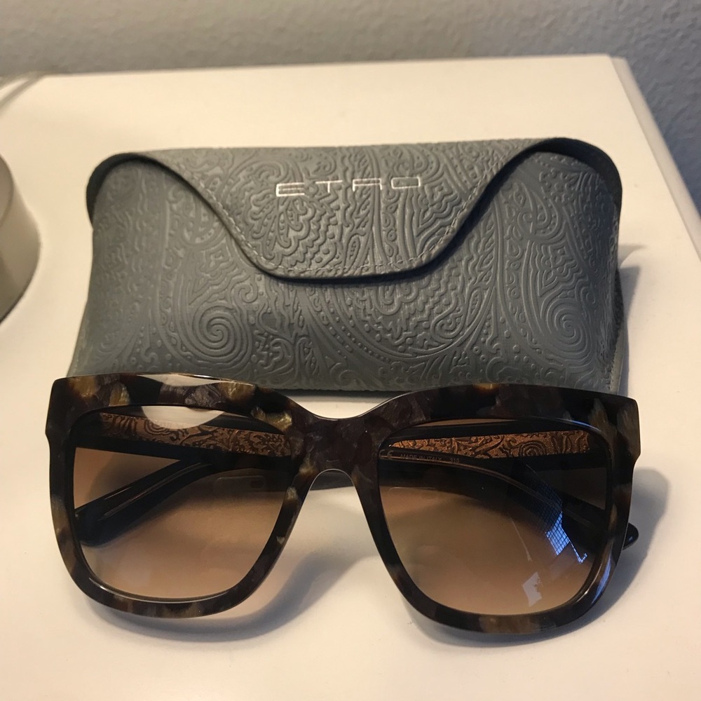 Brown gradiant Etro Sunglasses
